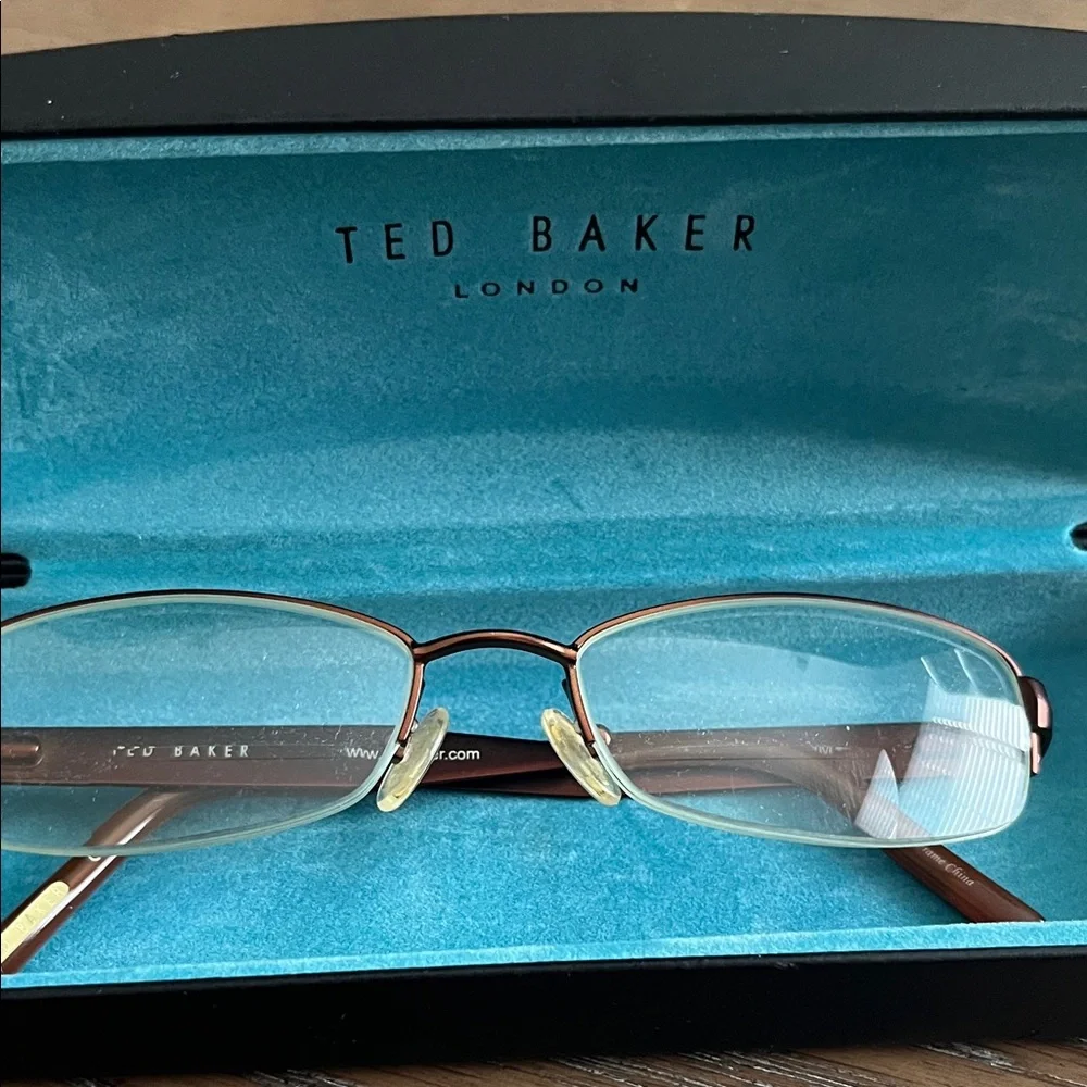 Ted Baker Women's Prowl Prescription Glasses with Brown Half Rim Frame - Picture 6 of 8